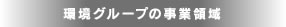 環境グループの事業領域